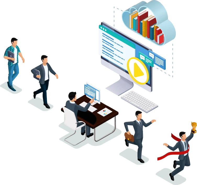 Training and professional development illustration